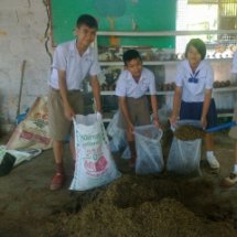 ผลิตปุ๋ยหมักชีวภาพแบบแห้ง(โบกาฉิ)