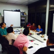 ประชุมทีมงาน เตรียมความพร้อม วางแผน เวทีเขียนโครงการ ยั่วให้คิดยุให้ทำ ครั้งที่ 1-3