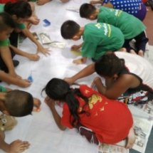 วาดภาพคลองบางลำพูในฝันและทำป้ายผ้ารณรงค์