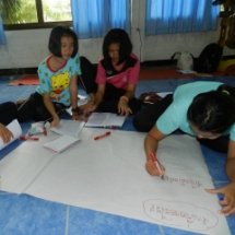 ประชุมกลุ่มรากแก้วเพื่อร่างตัวโครงการ