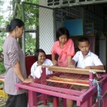 การทอเสื่อกก