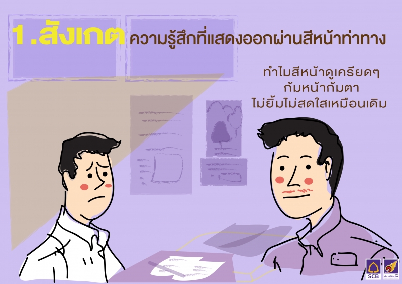 ทักษะ สังเกต ความรู้สึกที่แสดงออกผ่านสีหน้าท่าทาง